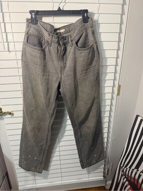 Levi's women’s brown Gray Straight-Leg Jeans